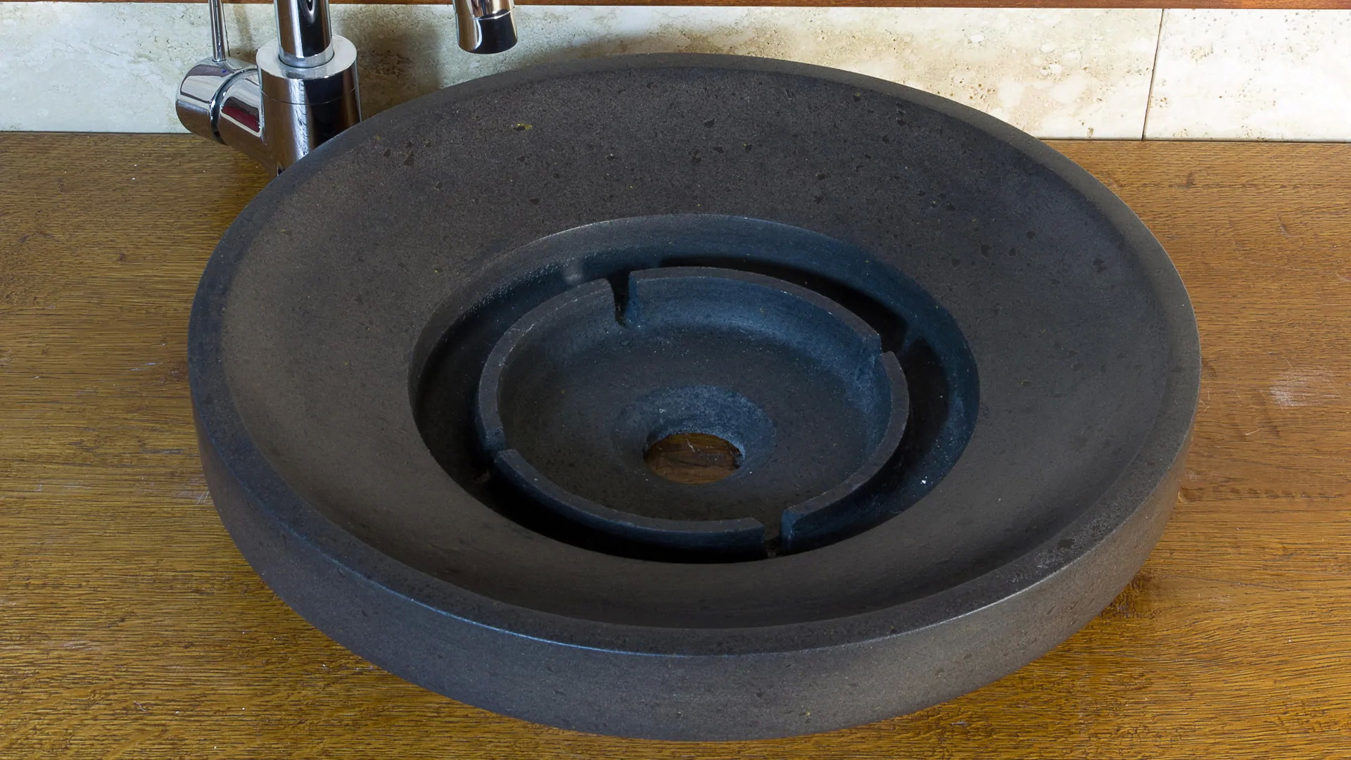 Round basalt washbasin “Enterprise BS”