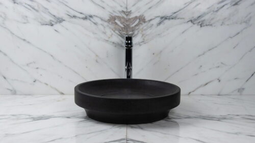 Round basalt washbasin “Enterprise BS”