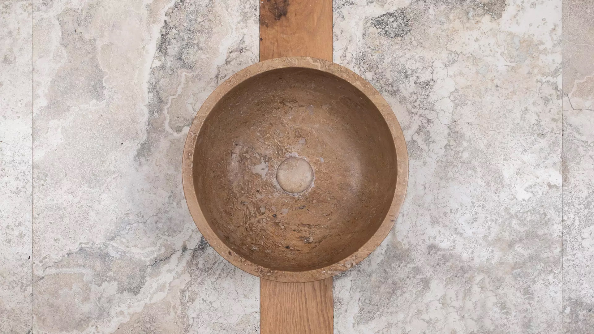 Countertop travertine washbasin “Fiano SC”