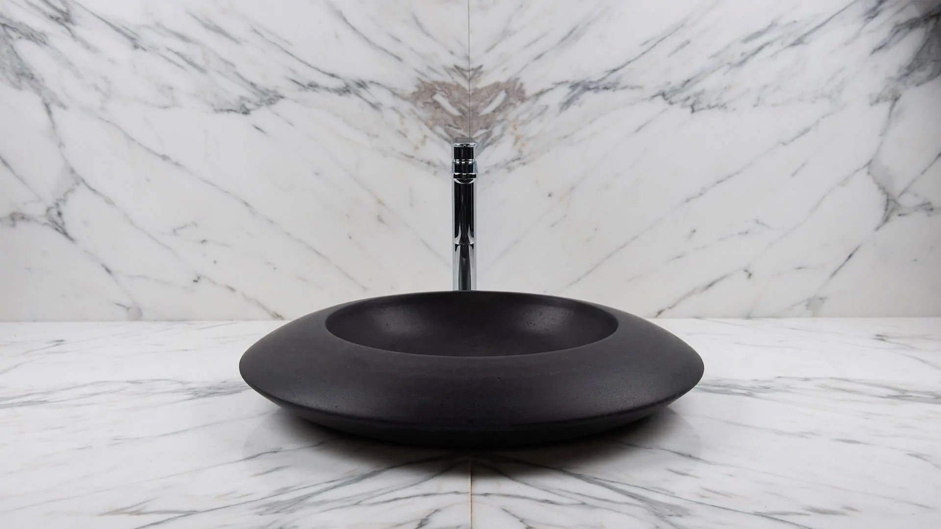 Round basalt washbasin “Enterprise BS”