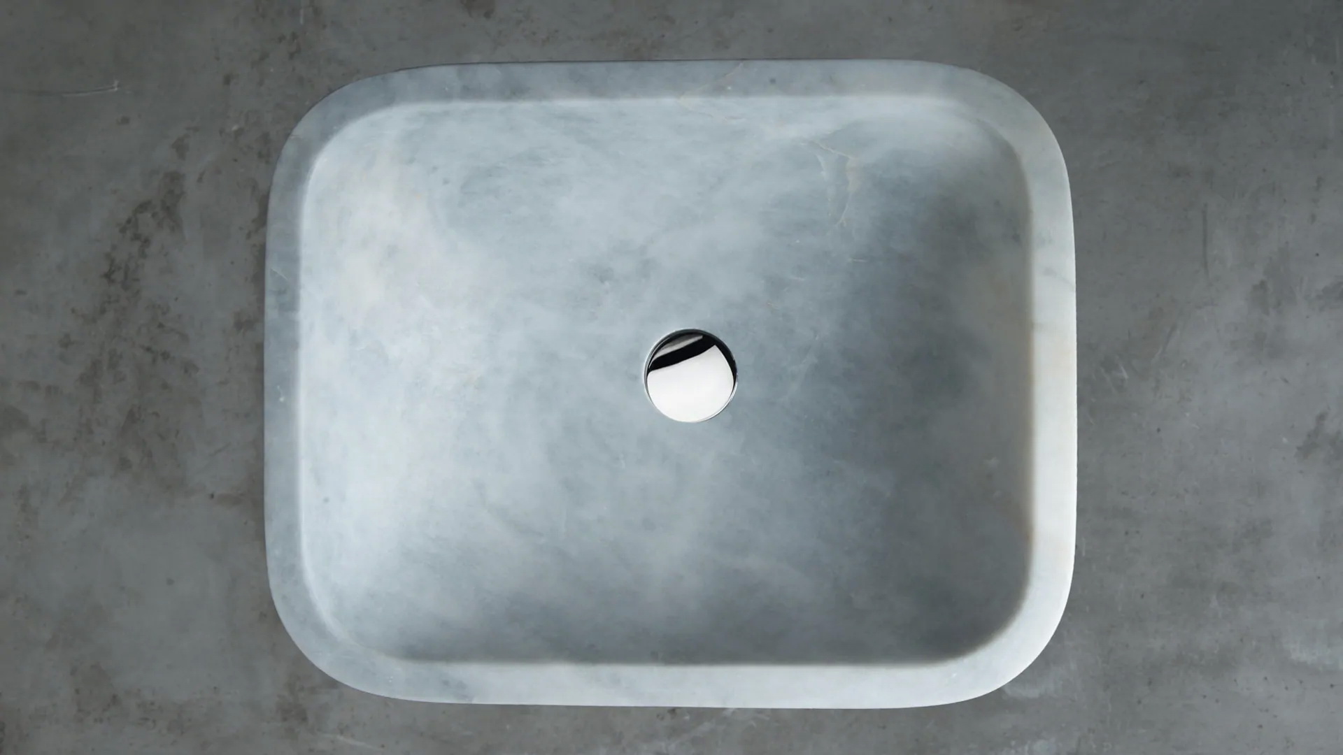 Rectangular marble washbasin “Crib Grey”