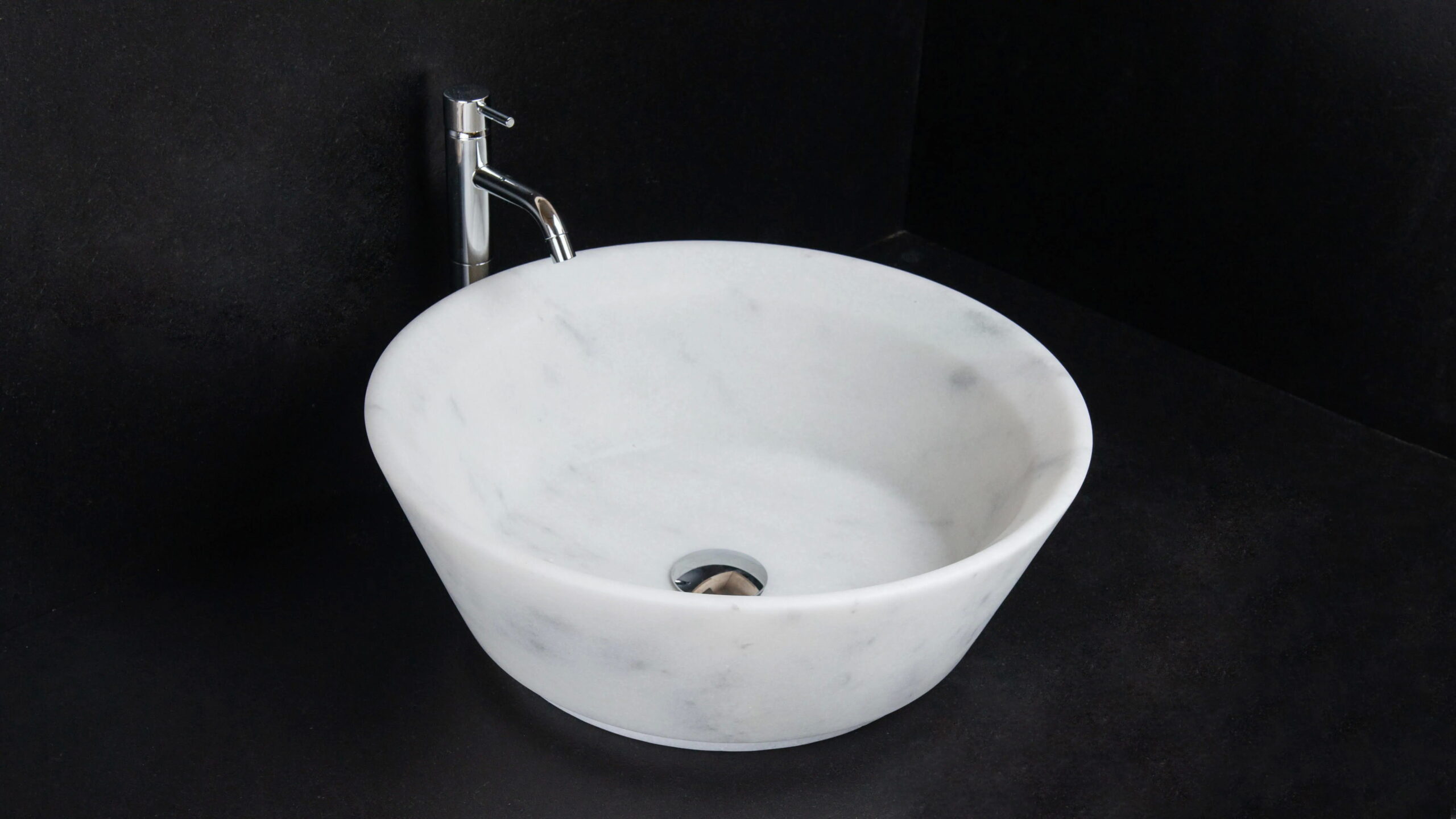 Large round marble washbasin “Simple CT”